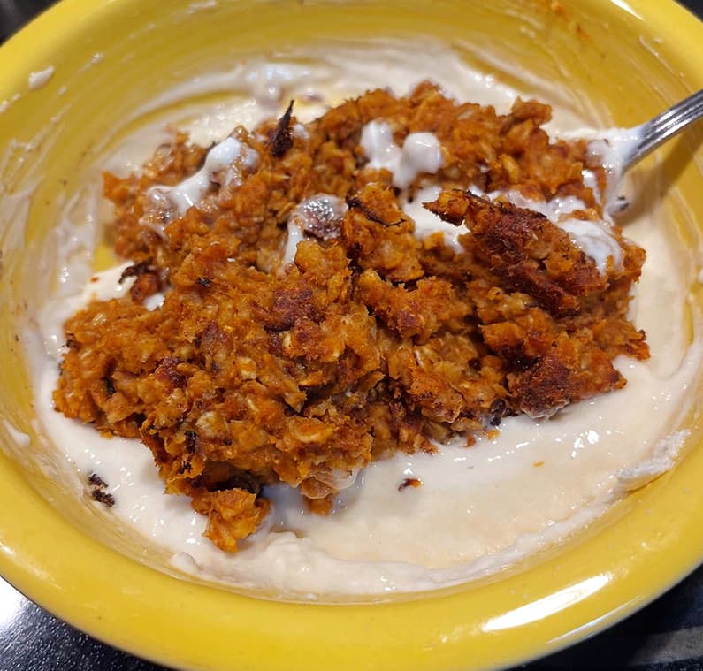 Pumpkin Scrambled Oats
